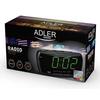 Adler AD 1121, Horloge, Analogique et numérique, AM,FM, Auto tuning, LED, Vert