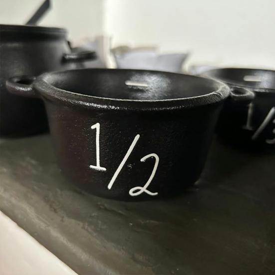 Mini Witch Cauldron Set Halloween Candy Bowl Candy Holder Plastic Measuring Cup Retro Pharmacist Atmosphere Trick or Treat Supplies