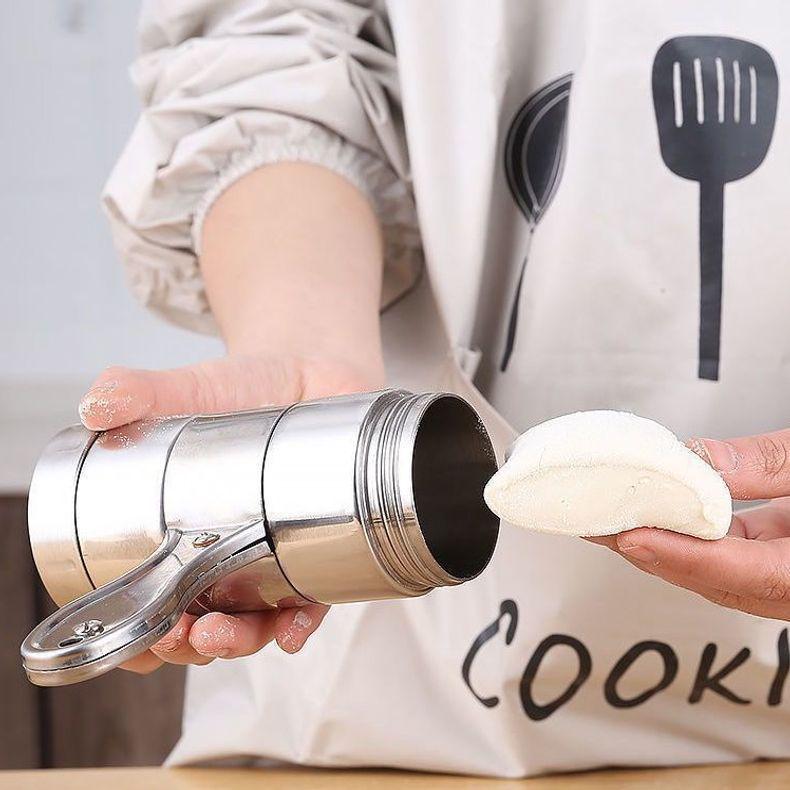 Stainless Steel Manual Noodle Maker with Plastic Dough Press