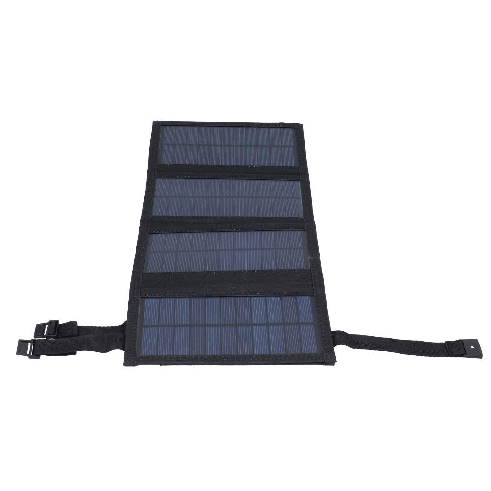 Durable Polycrystalline Solar Panel Waterproof 4 Fold Solar Charger USB Output High Conversion Rate Solar Cell Charger Camping