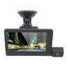 3 Channel Dash Cam 1080P Front Rear Inside Driving Recorder 170 Degree Wide Angle Loop Recording G Sensor Touch Screen