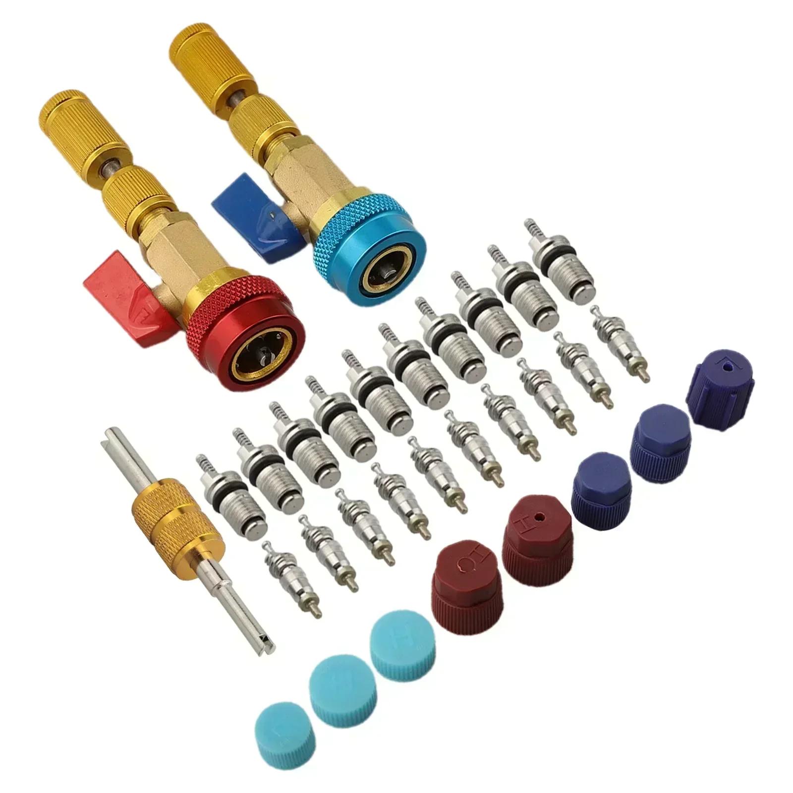 Vehicle HVAC Tool for R134A Valve Core Quick Removal and Installation with High and Low Pressure Valve Couplers China Mainland