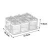 Divided Serving Platter Dried Fruit Snack Tray Berries Container Candy Organizer with Lid for Home and Office