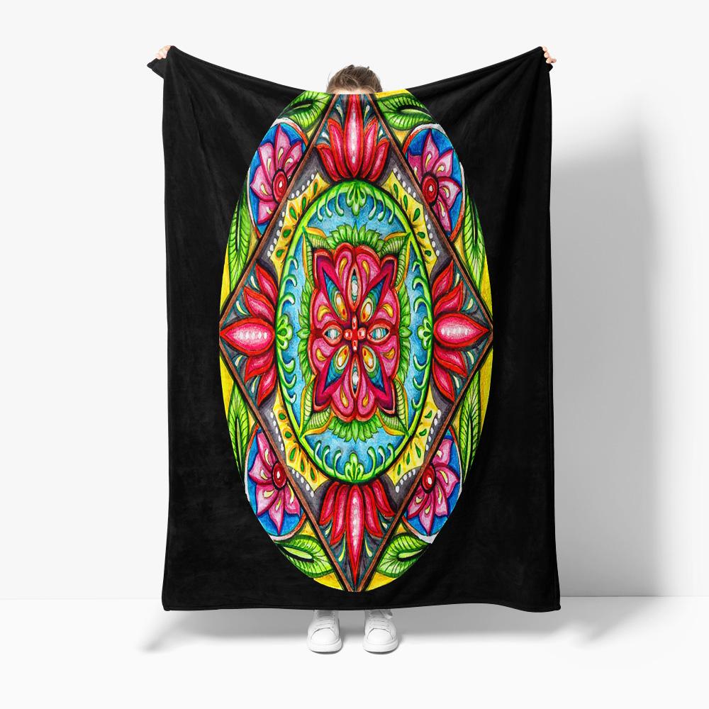 Colorful Paisley Mandala Bed Blanket Decorative Throw Cushion Cover Sofa Gift 130x150cm