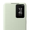 Light Green Smart Clear View Folio Case with Card Holder for Samsung Galaxy S24