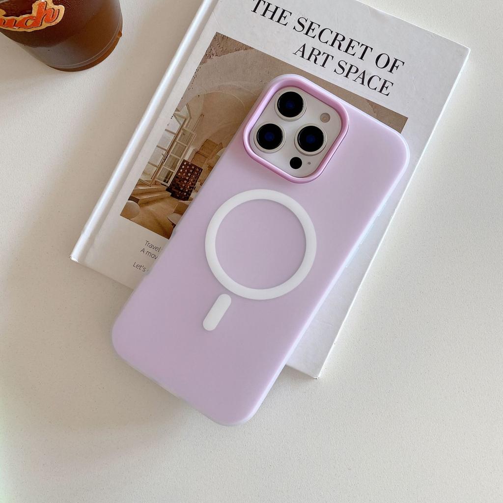 2-In-1 Magnetic Jelly Shell Is Suitable for Apple 16 Mobile Phone Case 14 15magsafe Light Yarn PC Simple 13 All-inclusive.