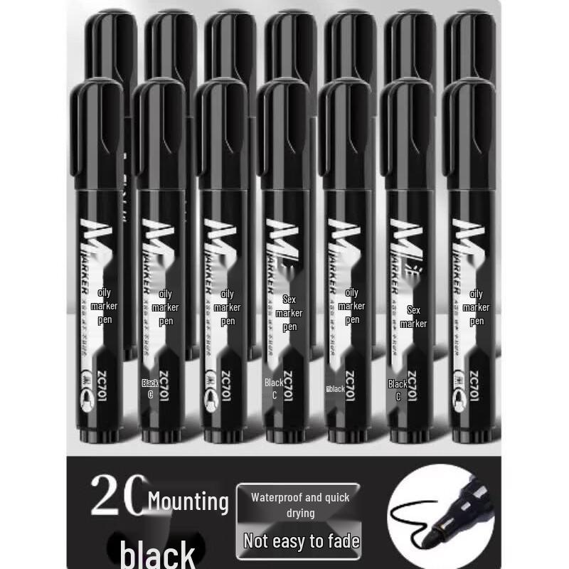 GUAIKEAI Oil-Based Broad Tip Marker Pen