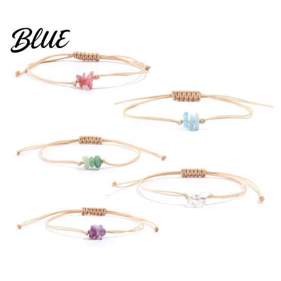 Artificial Crystal Decoration Braided Bracelet Handcrafted Adjustable String Rope Personalized