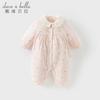 David & Bella Baby Girl Quilted Winter Romper