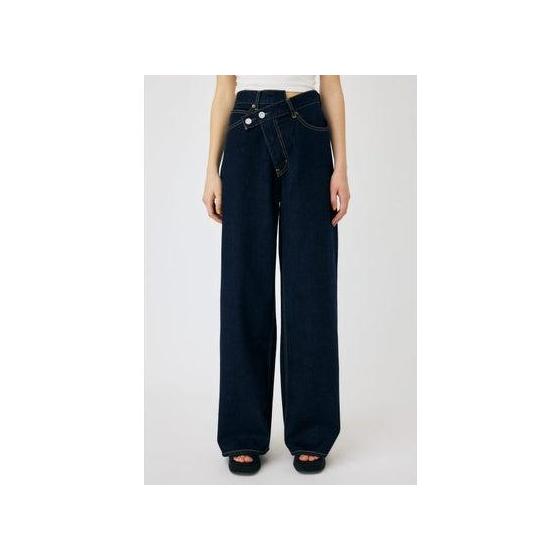 MOUSSY CROSS WAIST WIDE Straight (BLU)