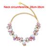 Stainless Steel Pet Necklace Adjustable Dog Collar Luxury Diamond Collar  For Cats
