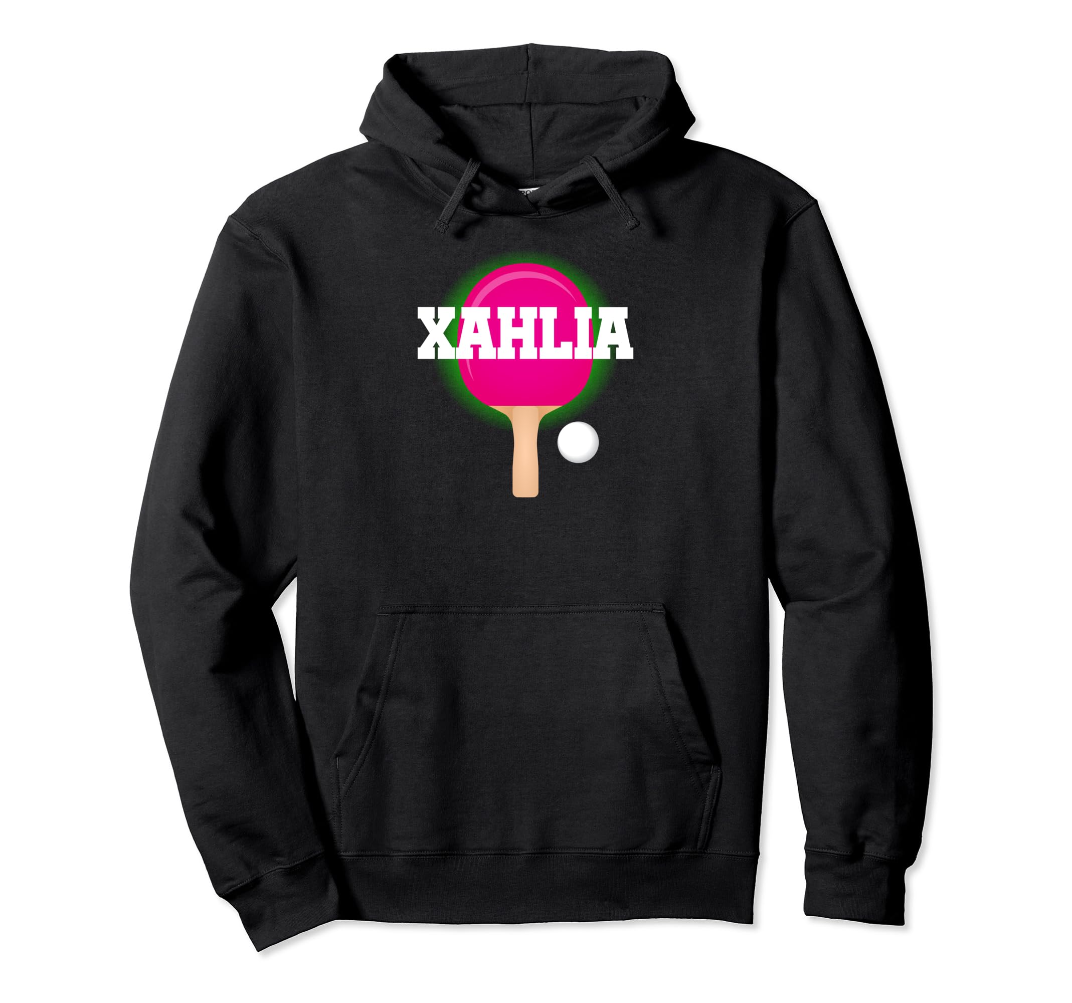 

Xahlia Name Girls Table Tennis Ping Pong Game Racket Sports Hoodie чёрный