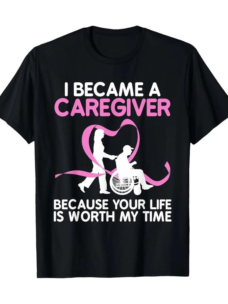 

Caregiver Appreciation T-Shirt for Men and Women - 100% Cotton, Short Sleeve XL