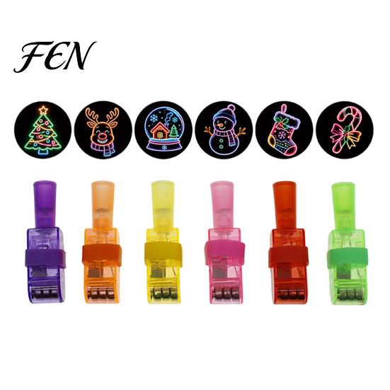 Holiday Event Giveaways Christmas Finger Projector Light, Mini Patterns LED Toy for Kids, Light Up Rings Ring Projection Xmas Party Supplies