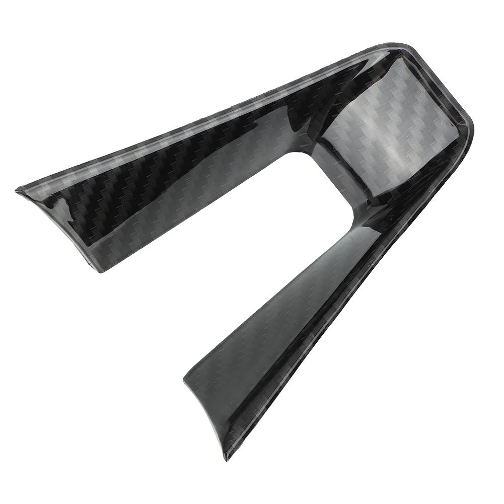Carbon Fiber Style Steering Wheel Decoration Frame Cover Trim Fit for Alfa Romeo Giulia 17 19