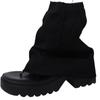 2025 Sommer neue dunkle süße coole Zehenmuffin dicksohlige Jeans Röhrensandalen offene Zehen Mopping Mode Stiefeletten
