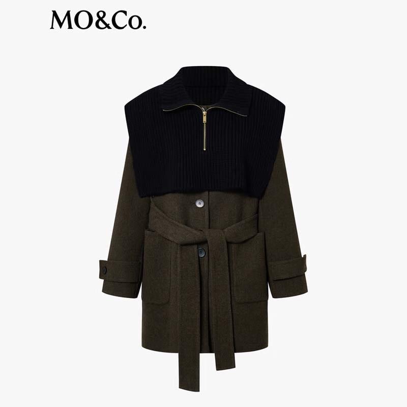 

MO&Co. Women s Double-Faced Wool Shawl Coat M