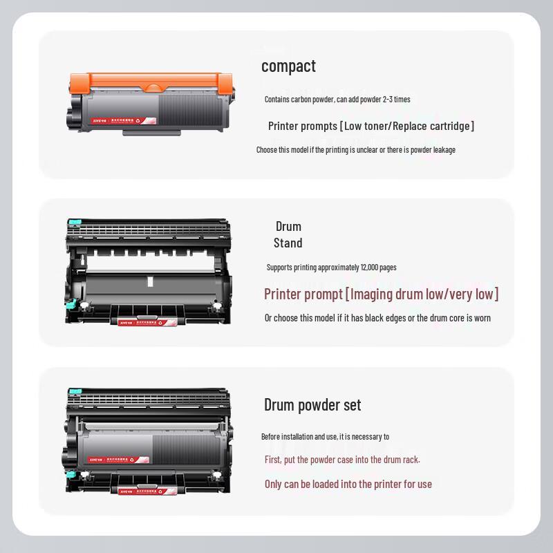Refillable Black Toner Cartridge for Lenovo M7615DNA (LT2451 Compatible)