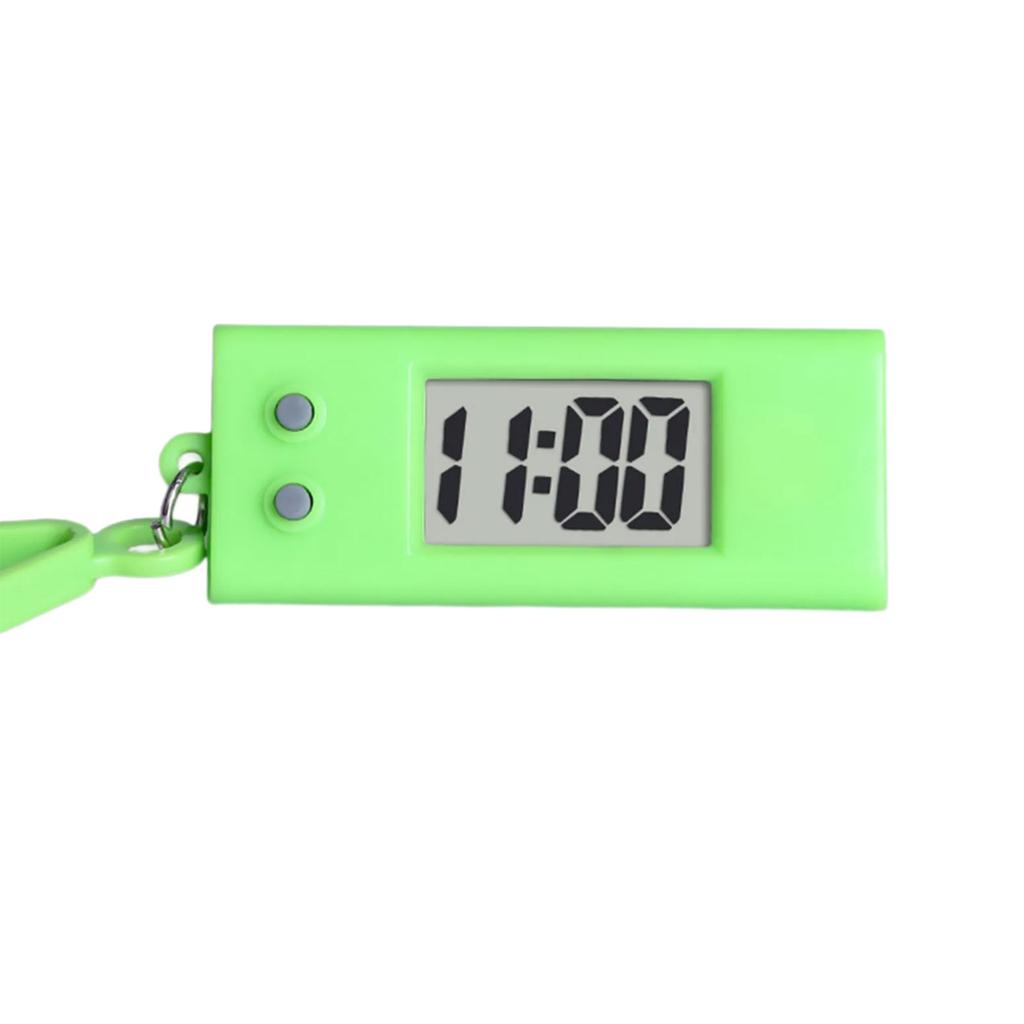 Pocket Sized Digital Watch with Keychain Convenient Electronic Clock for Travelers and Student Reliable Timekeeping Tool
