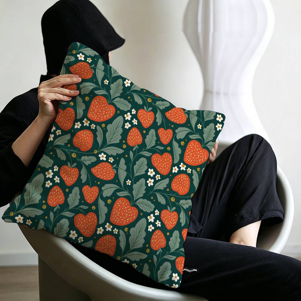 Fashion Strawberry Pillow Gift Home Office Decoration Bedroom Sofa Car Cushion Cover case x