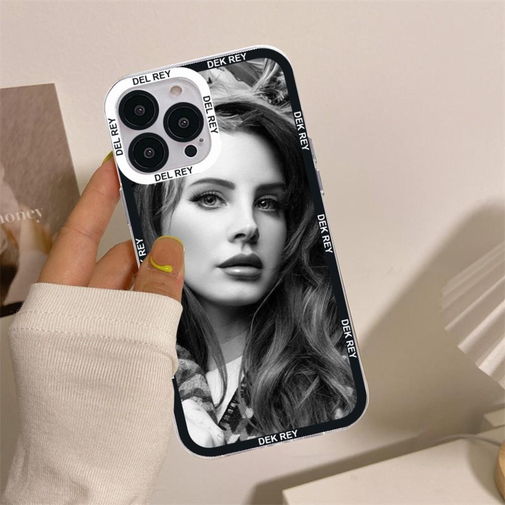 Sängerin Lana Del Rey Poster Handyhülle für iPhone 15 14 13 12 11 Pro Max Mini 15Plus XSMax XR X SE 7 8 Plus Klare Hülle Coque