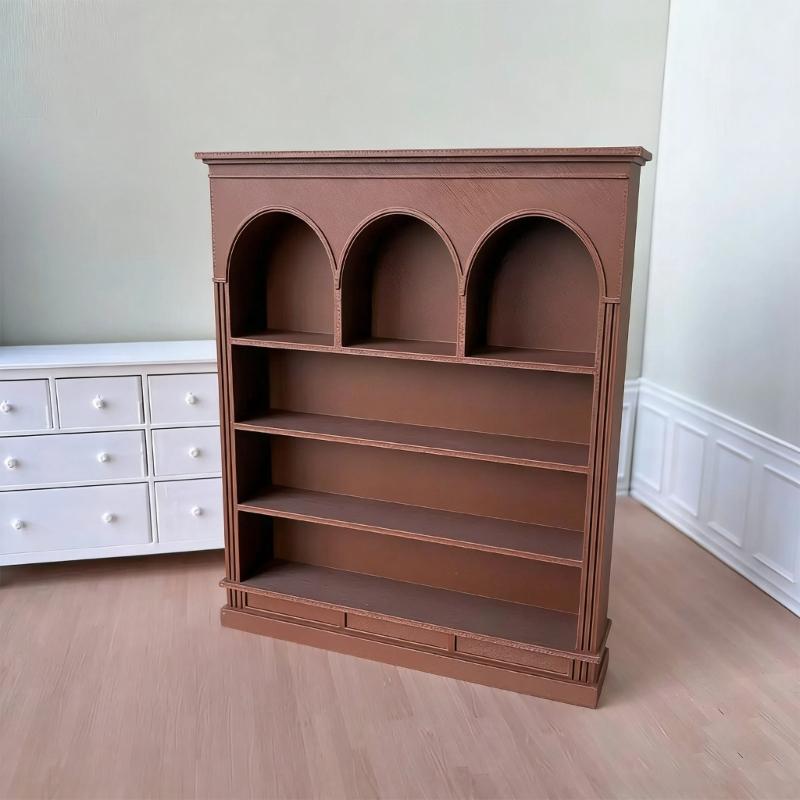 Multiuse Modern Display Shelf Model Figurine Miniature Furniture For 1:12 Scale Doll House Living Room Scene Settings