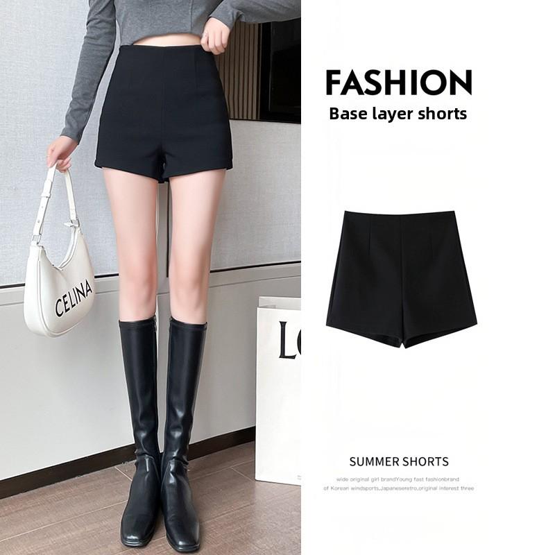 High-waisted Women's Shorts 2026 New Style Black Suit Pants Slimming Sports Outerwear Summer Hot Pants