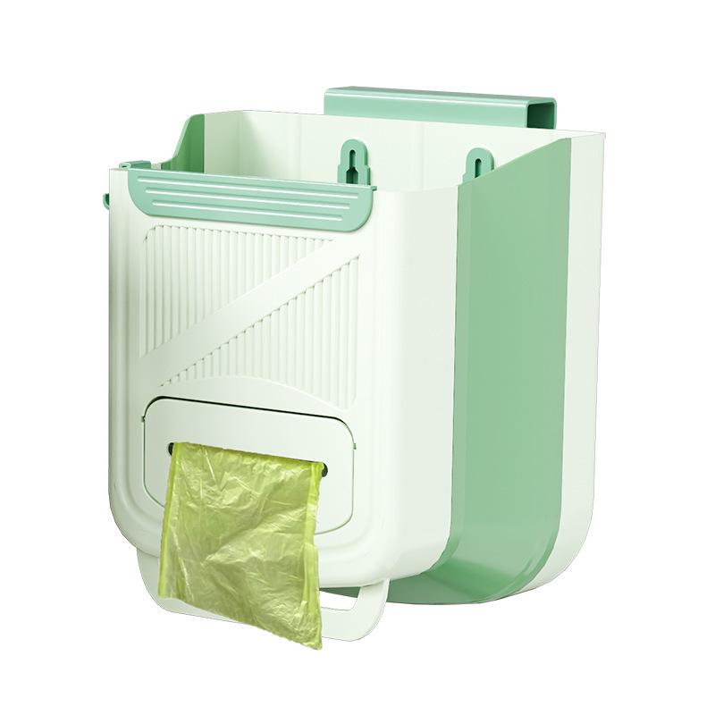 Foldable Wall-Mounted Kitchen Trash & Bathroom Paper Bin