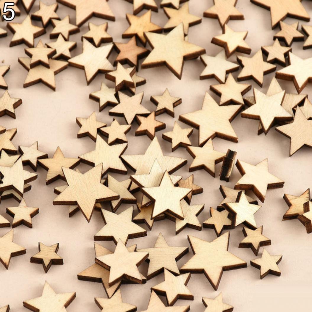 

Деревянные звезды 100шт