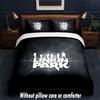 Linkin Park Design Bed Bedding Set 1 Duvet Cover + 2 Pillowcases Soft Breathable Household Bed Linens