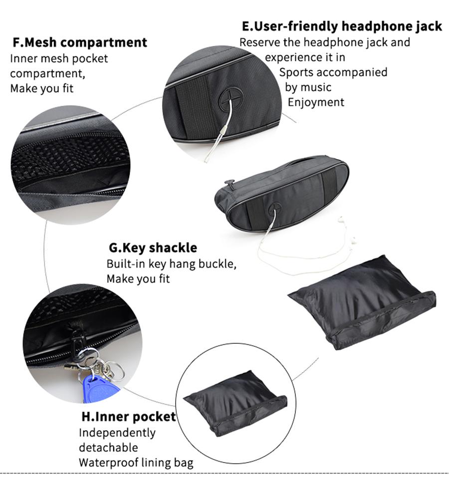 Motorcycle Front Handlebar Bag Casual Waterproof Waist Chest Crossbody Shoulder