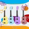 Barevná 21palcová ukulele Čtyřstrunná dřevěná ukulele pro začátečníky s jemným dotykem a odolným tělem Krásné melodie