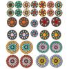 Women's Cute Oil Drop Stud Earrings Vintage Multicolor Earrings Set Geometric Roud Boho Party Decors Daily Wear Gifts Versatile