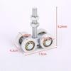 1Pcs Sliding Door Square Mouth Silent Hang Rail Bearing Wheel Iron Pulley M12*90 Industrial Steel Tile Roller Wheel