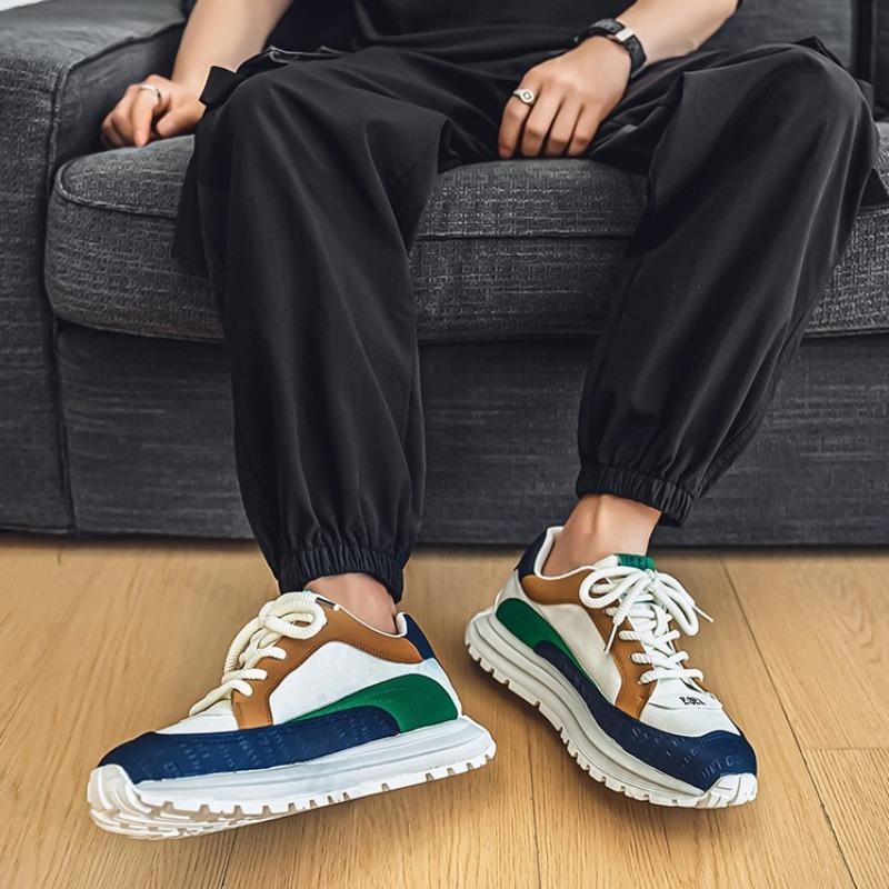 Fashion 2025 Autumn New Fashion Trend Versatile Thick Soled Casual Sports Shoes for Men Soft Soled Comfortable Low Top Platform Sneakers