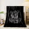 Måneskin Band Silhouette Blanket for All Seasons Blanket Lunch Break Throw Gift
