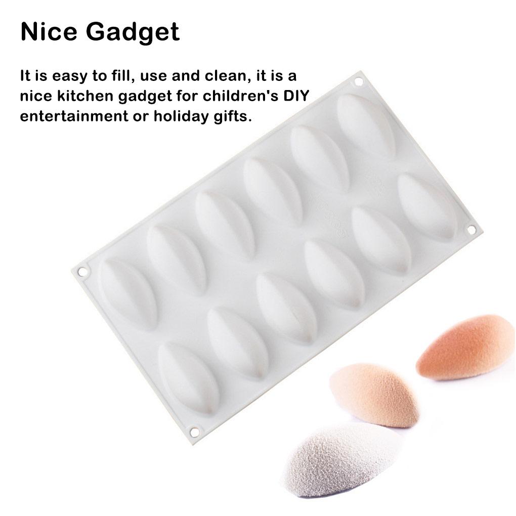 12 Cavity Mold Cake Chocolate Mousse Baking Tools Patisserie Cupcakes Making Mould for Desserts Kitchen Accessories