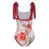 European Retro One-Piece Slimming Swimsuit - Quick-Drying, Belly-Covering Beachwear for 2025