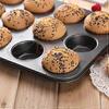 Non-Stick 12 Hole Muffin Tin | Carbon Steel | Dark Blue | Baking Tins/Yorkshire Puddings/Mini Cake/Small Cakes