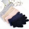New Winter Mink Fur Half Finger Gloves Women Men Warm Solid Color Plush For Writing  Cycling  Outdoor Sports Warmth Cold-proof