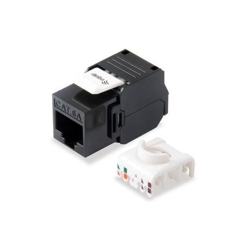 Adaptateur RJ-45 LSA - EQUIP - 769226 - Connecteur plaqué or - Cordon de raccordement - Noir