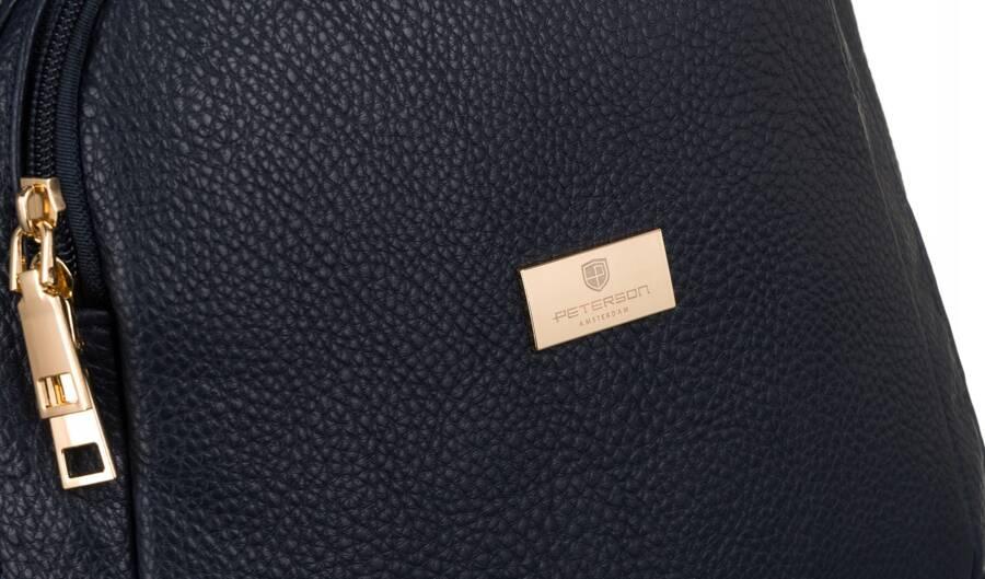 Spacious women's backpack made of eco-leather - Peterson