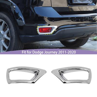 Car Rear Fog Light Lamp Covers ABS Lamp Decoration For Dodge Journey 2011-2020 Exterior Accessoriess 
