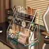 Stepped Acrylic Cosmetics Storage Boxes Organizer Makeup Layers Large Dressing Table Clear Lipstick Eyeshadow Tray Storage Rack