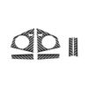 ABLZ-For Mercedes Benz M Class W164 2006-2011 Carbon Fiber Steering Wheel Panel Button Cover Trim Car Accessories