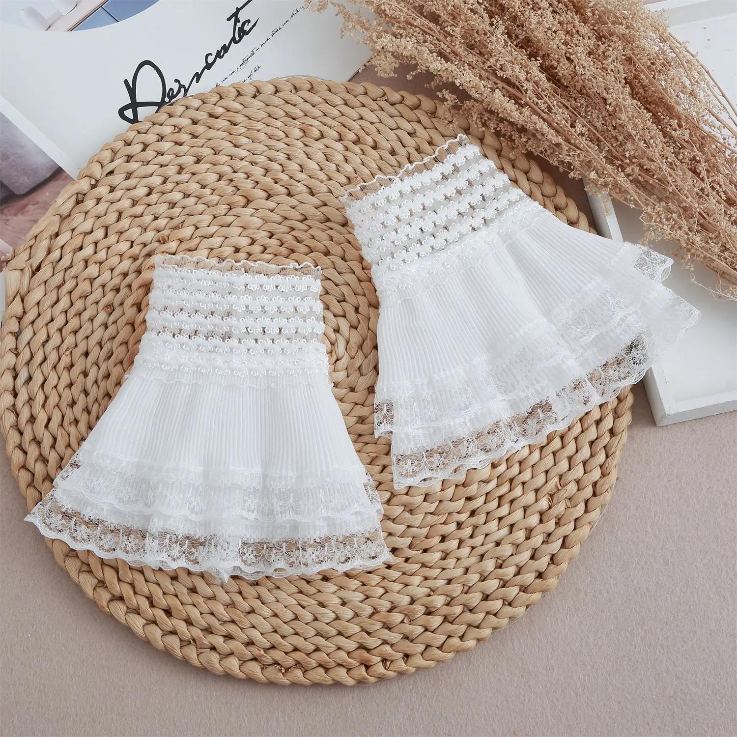 

Женские накладные рукава, съемные манжеты, ложные манжеты, свитер, блузка, рукава-рожки, согревающие запястья, летние аксессуары с расклешенными рукавами One Size