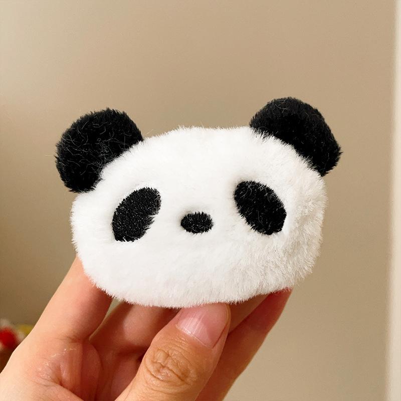 Cartoon Plush Large Panda Bear Doll Brooch Clothing Bag Slippers Hat Accessories Headdress Decoration Panda accessories