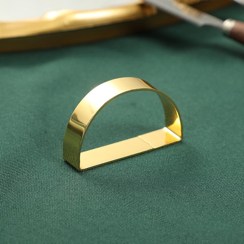 Креативный металлический держатель для салфеток D-образной формы для отелей и ресторанов