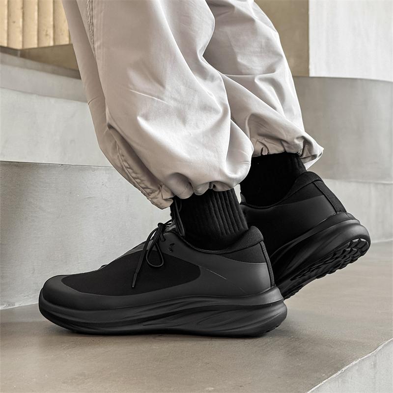 Fashion Men's Breathable Lace-Up Mesh Casual Shoes Lightweight Comfortable Walking Sneakers for Men Fashion Male Business Casual Flats