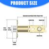 Adjustable Door Latches Privacy Three Bar Type Lock Tongue Cores 45° Rotating Angles Interior Door Lock Easy Installation